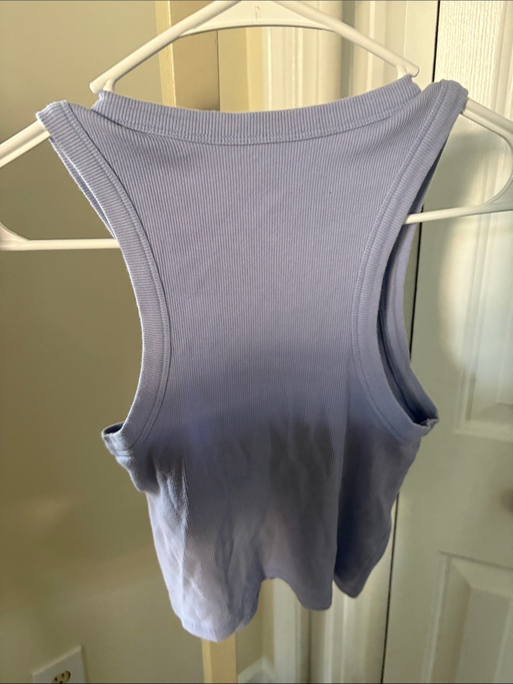 Anthropologie Maeve  Sleeveless Ribbed Lavender Tank Top - size small - Picture 4 of 4